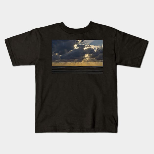 SUNSET CLOUDS Kids T-Shirt by likbatonboot